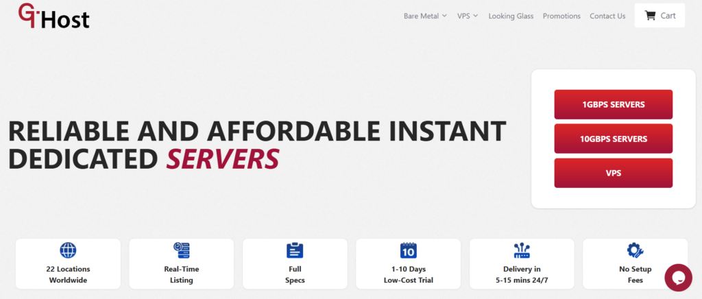 GTHost - Instant Dedicated Server Hosting